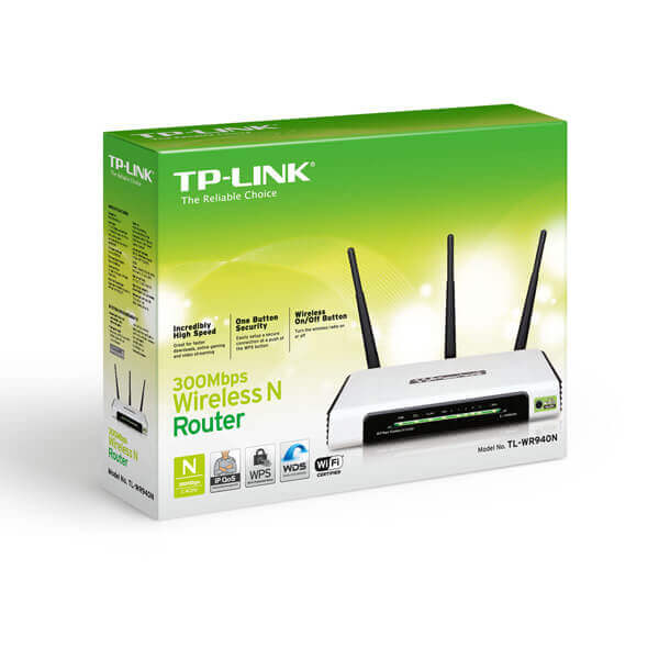 Thiết bị mạng không dây Tplink TL-WR940N 4 Thiết bị mạng không dây Tplink TL-WR940N