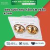 Đèn sưởi nhà tắm 2 bóng âm trần Kohn BK03G (Công tắc)